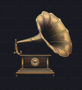 Antiker Grammophon